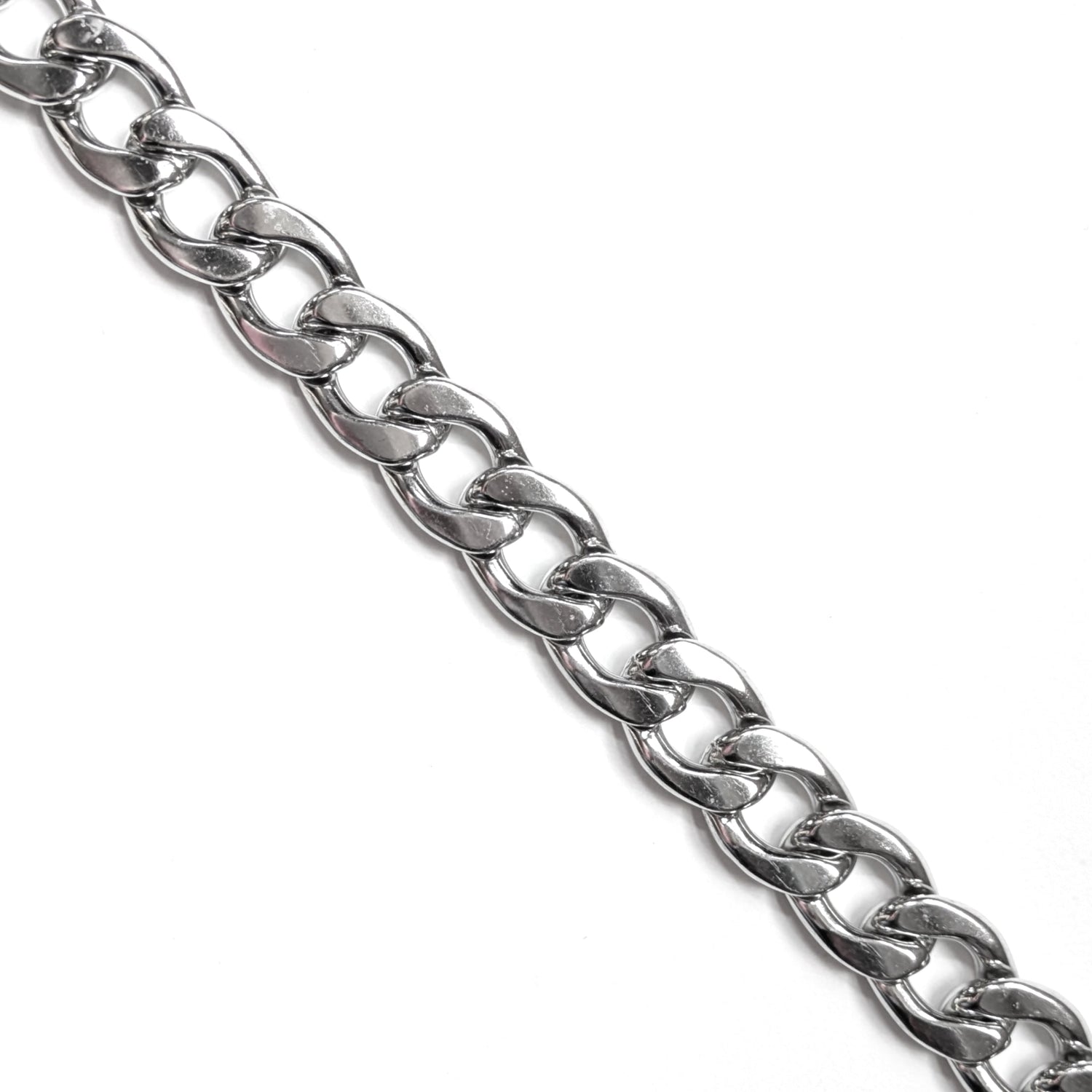 SILVER - 15mm Stainless Steel Link Chain Necklace