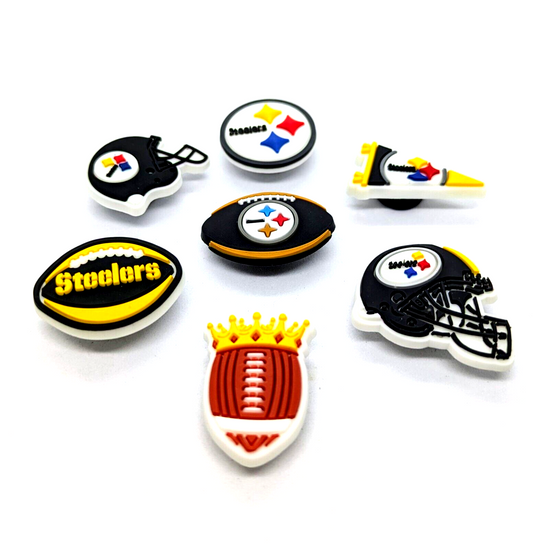 PITTSBURGH STEELERS SHOE CHARMS (7pcs) Football Cool Gift Accessories