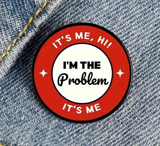 TAYLOR SWIFT LYRICS PIN "Hi, I'm the Problem, It's Me" Music Gift Enamel Brooch