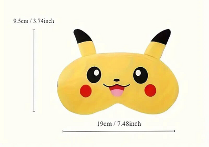 PIKACHU EYE MASK Pokemon Soft, Comfortable & Adjustable Sleeping Aid