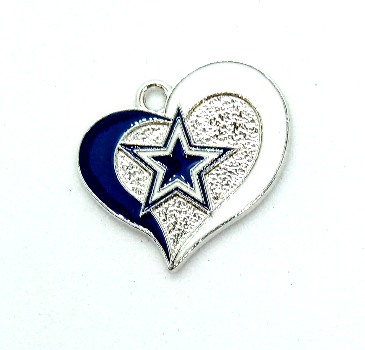 DALLAS COWBOYS HEART CHARM (x1) Big Discounts for Multiple Charms NFL Pendant