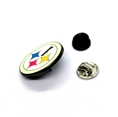 PITTSBURGH STEELERS PIN Football NFL Team Black Backed Gift Enamel Lapel Brooch