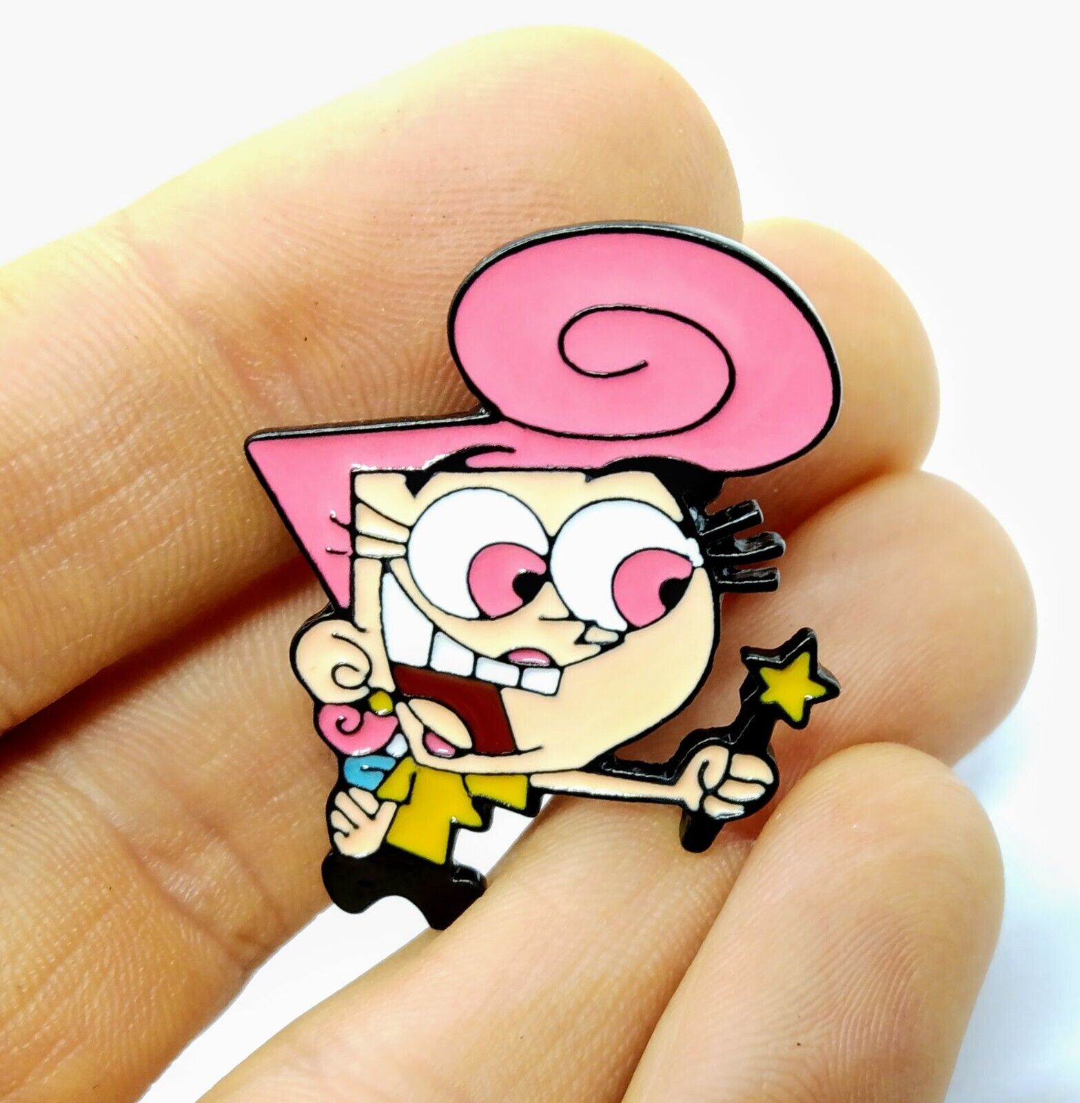 WANDA PIN Retro Cartoon 90s 1990s Toon Fairly OddParents Gift Enamel Brooch