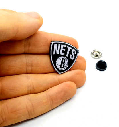 BROOKLYN NETS PIN Basketball NBA Team Gift Enamel Hat Backpack Lapel Brooch