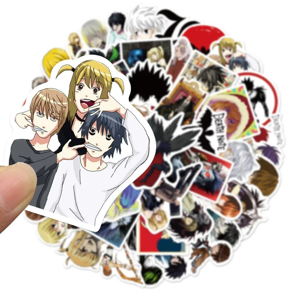 DEATH NOTE STICKERS (50pcs) Fifty Unique Die-Cut Anime/Manga Decal (Cool Gift!)