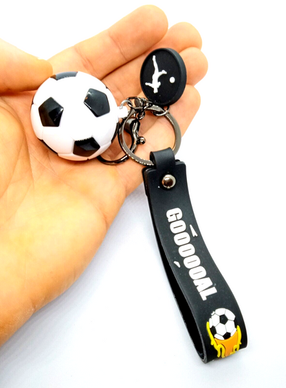 SOCCER BALL KEYCHAIN Goooooal! Silicone Key Chain/Keyring (Perfect Gift!)