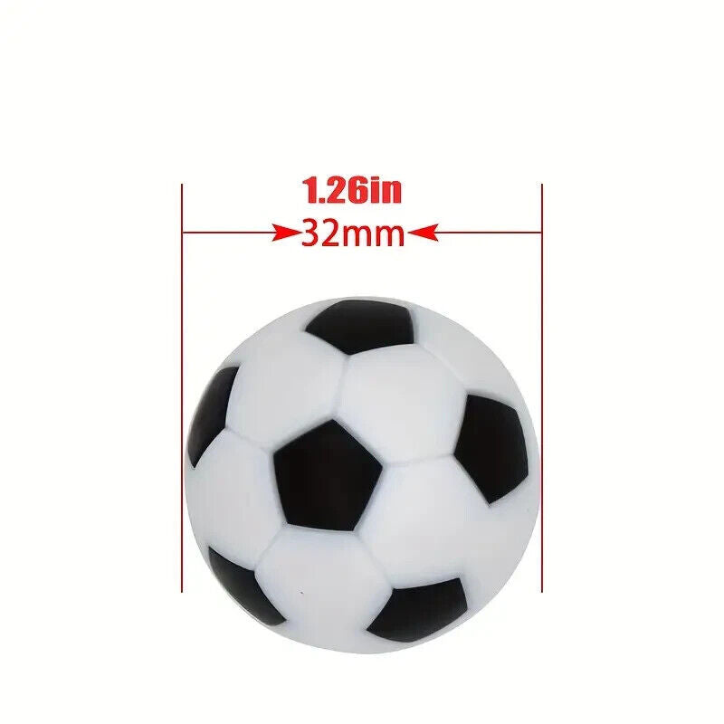 FOOSBALL SOCCER BALLS (6pcs) Six Tabletop Table Fussball Extra Pack