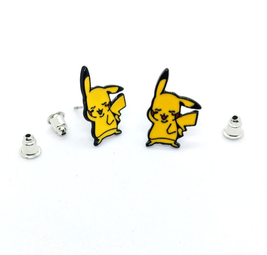 PIKACHU EARINGS Pokemon Cute Girl's Anime Gift Stud Earings