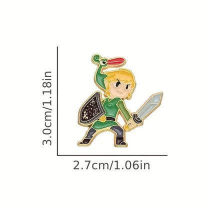 LINK PIN Zelda Nintendo Animation Enamel Brooches Lapel Backpack Gift