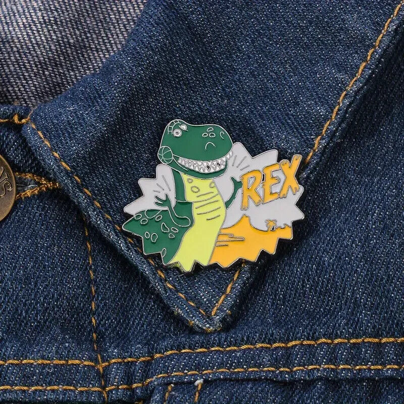 REX PIN Toy Story Dinosaur Disney/Pixar Toon Cartoon Gift Enamel Lapel Brooch