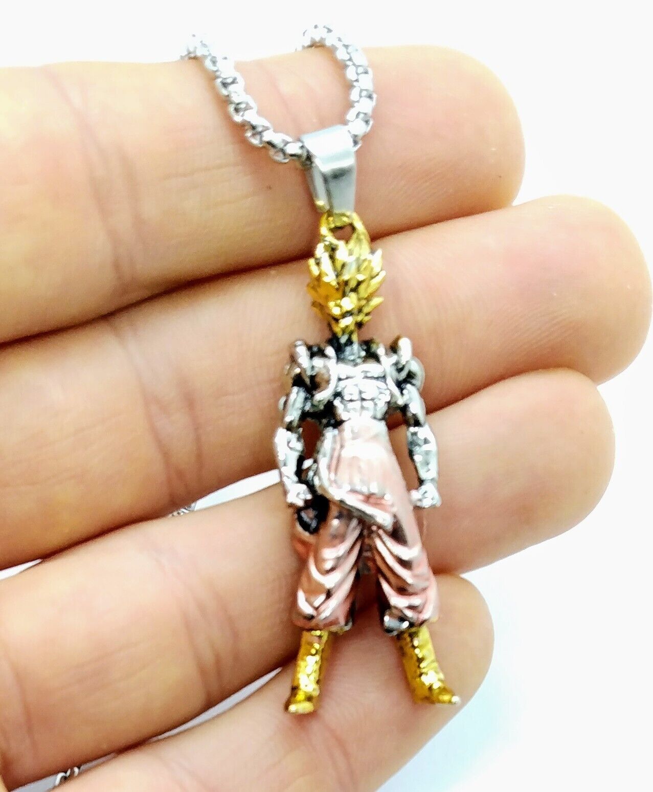 DRAGON BALL Z NECKLACE (Colored) Vegeta Goku Gohan Pendant Anime