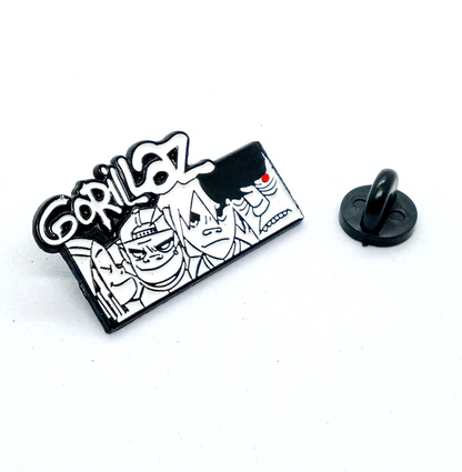 GORILLAZ PIN Music 00's Alt-Rock Virtual Band Gift Enamel Lapel Brooch