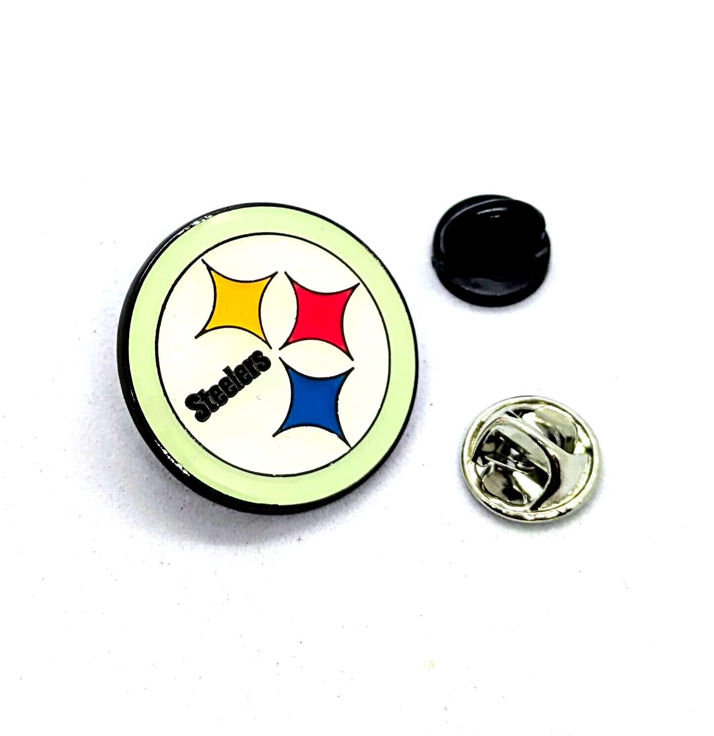 PITTSBURGH STEELERS PIN Football NFL Team Black Backed Gift Enamel Lapel Brooch