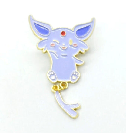 EEVEELUTION DANGLING TAIL PIN Pokemon Anime Eevee Lapel Brooch Set (You Choose)