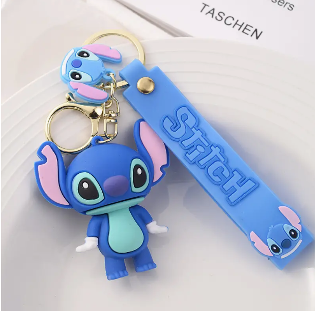 DISNEY SILICONE KEYCHAIN Mickey, Pooh Bear, Stitch, and More (Pick Ur Character)