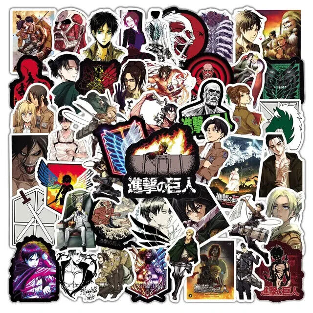 ATTACK ON TITAN STICKERS (100pcs) One-Hundred Die-Cut Anime/Manga Decal