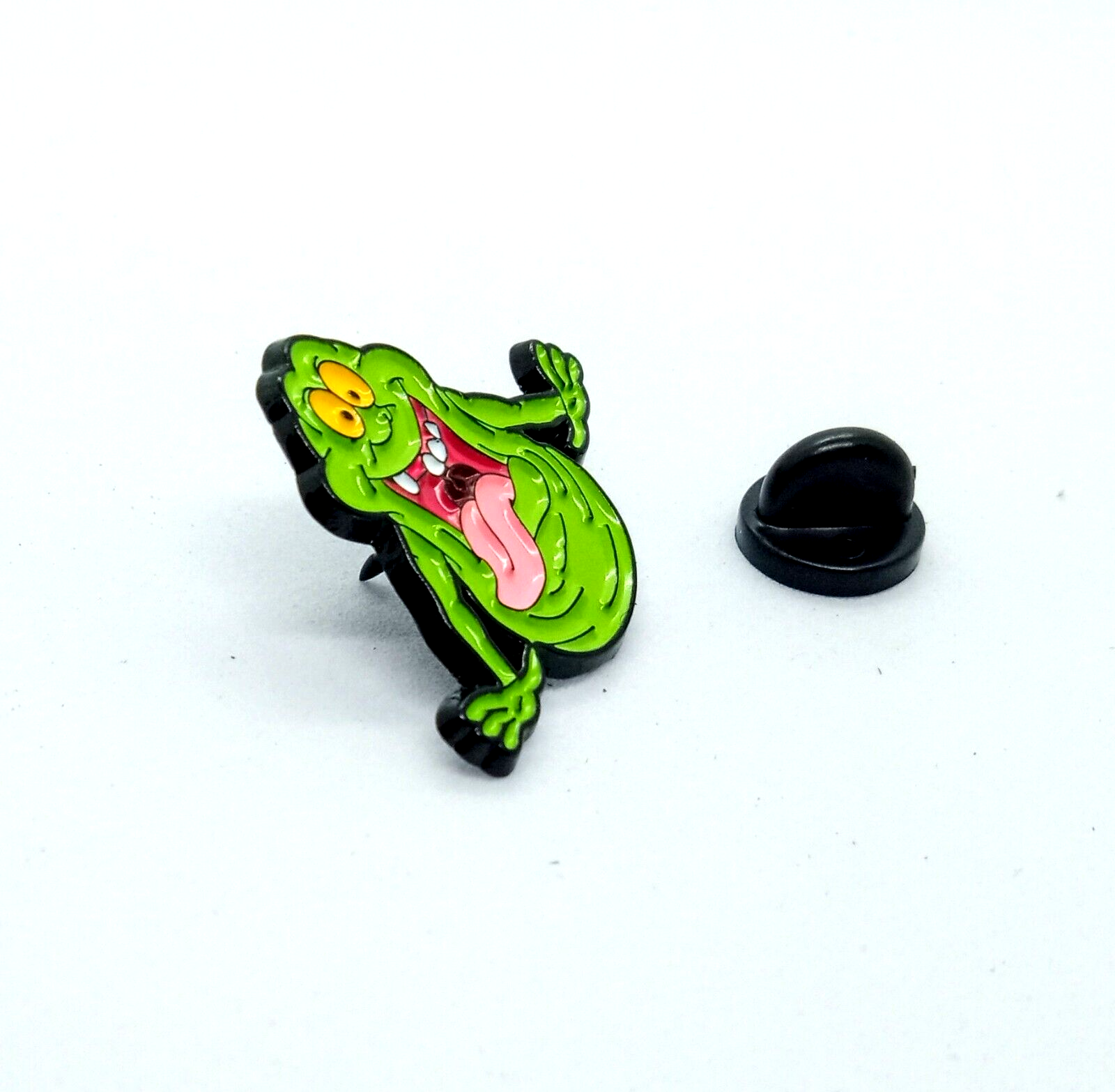 SLIMER PIN Green Ghost from Ghostbusters Enamel Lapel Brooch (Great Gift!)