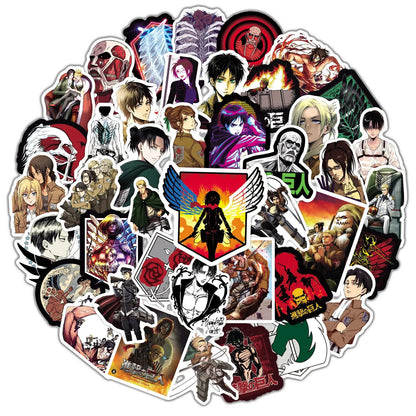 ATTACK ON TITAN STICKERS (100pcs) One-Hundred Die-Cut Anime/Manga Decal