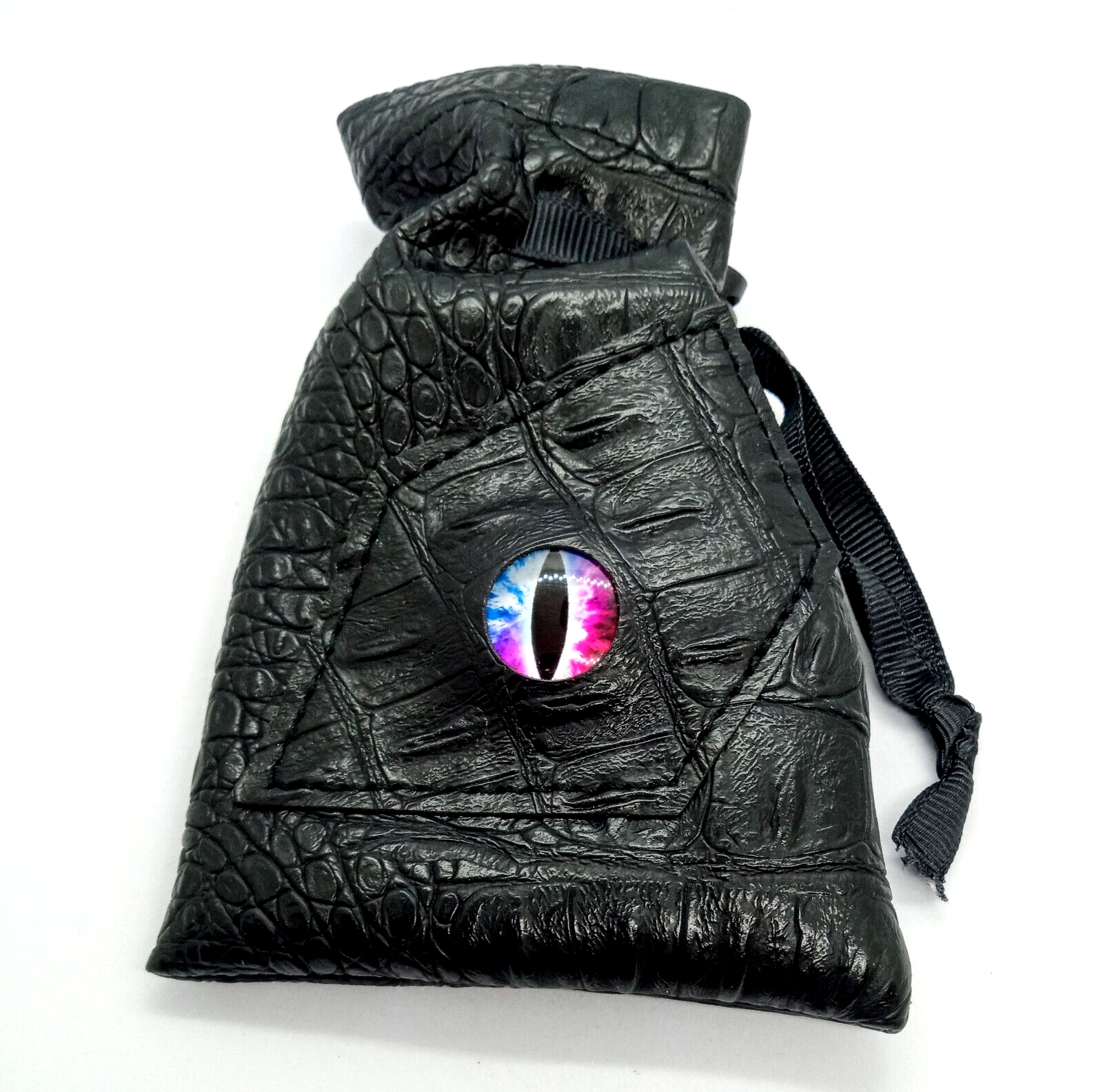 DRAGON EYE DICE BAG Black Dungeons & Dragons DND Storage (Dice Not Included)