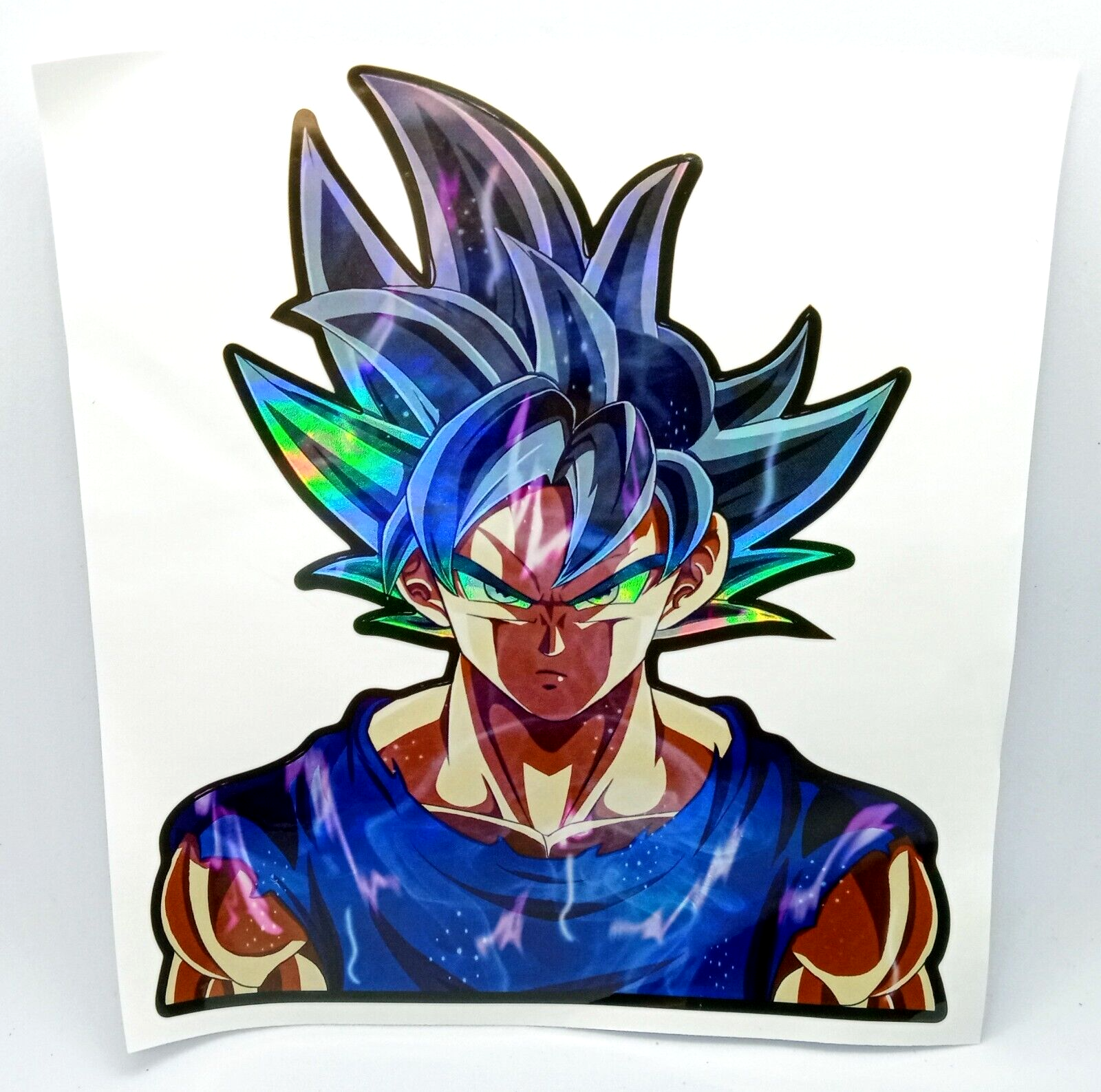 DRAGON BALL Z STICKER Son Goku Large Multi-Color Changing Die-Cut Anime 5"x5.5"