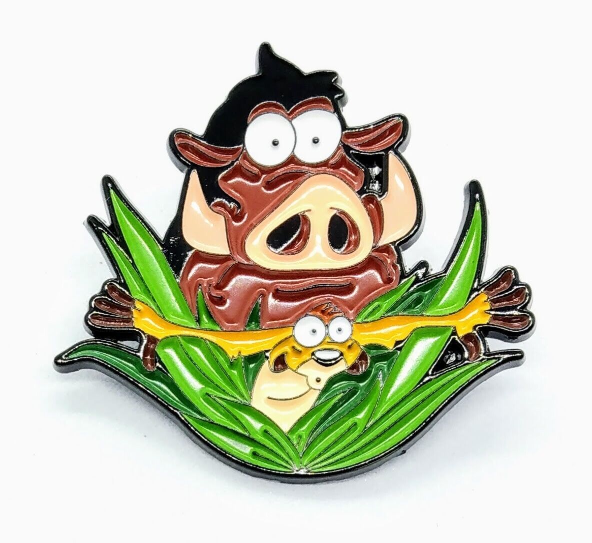 TIMON & PUMBAA PIN Lion King Funny Enamel Brooch Cartoon Toon