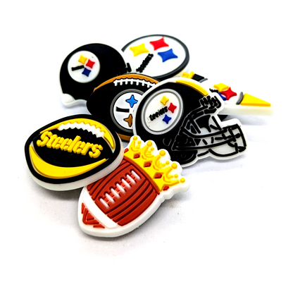 PITTSBURGH STEELERS SHOE CHARMS (7pcs) Football Cool Gift Accessories