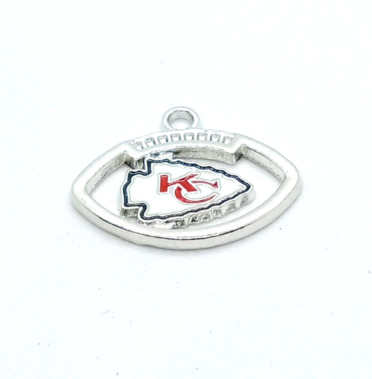 KANSAS CITY CHIEFS FOOTBALL CHARM (x1) Big Discounts for Multiple Charms