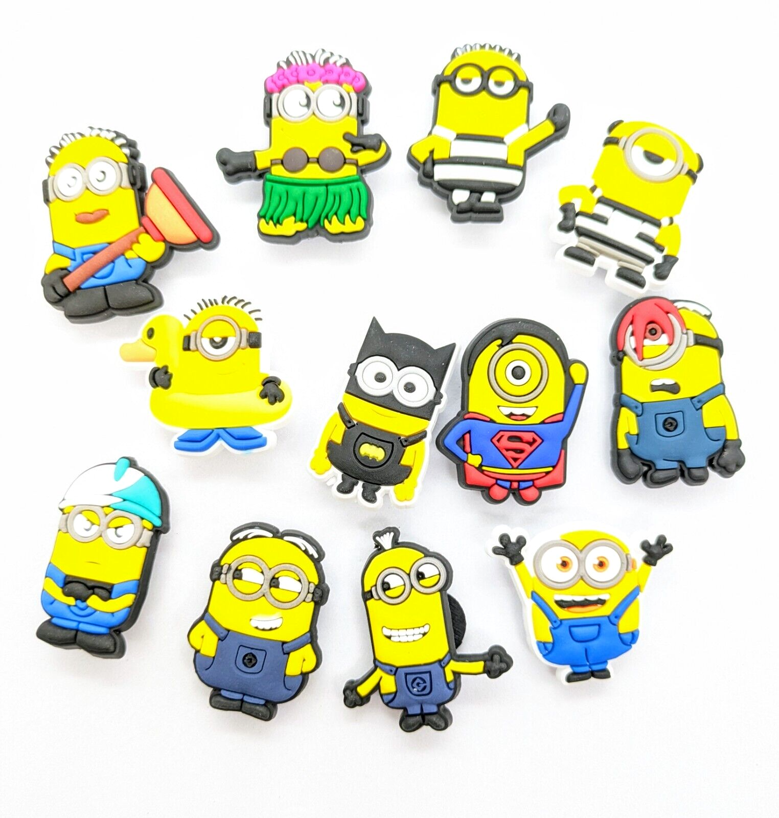 MINIONS SHOE CHARMS (12pcs) Despicable Me Fun Gift Set Lot