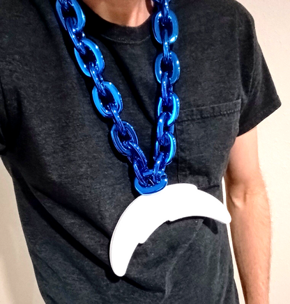 LOS ANGELES CHARGERS FOAM NECKLACE Blue Chain Large/Big Light-Weight Durable