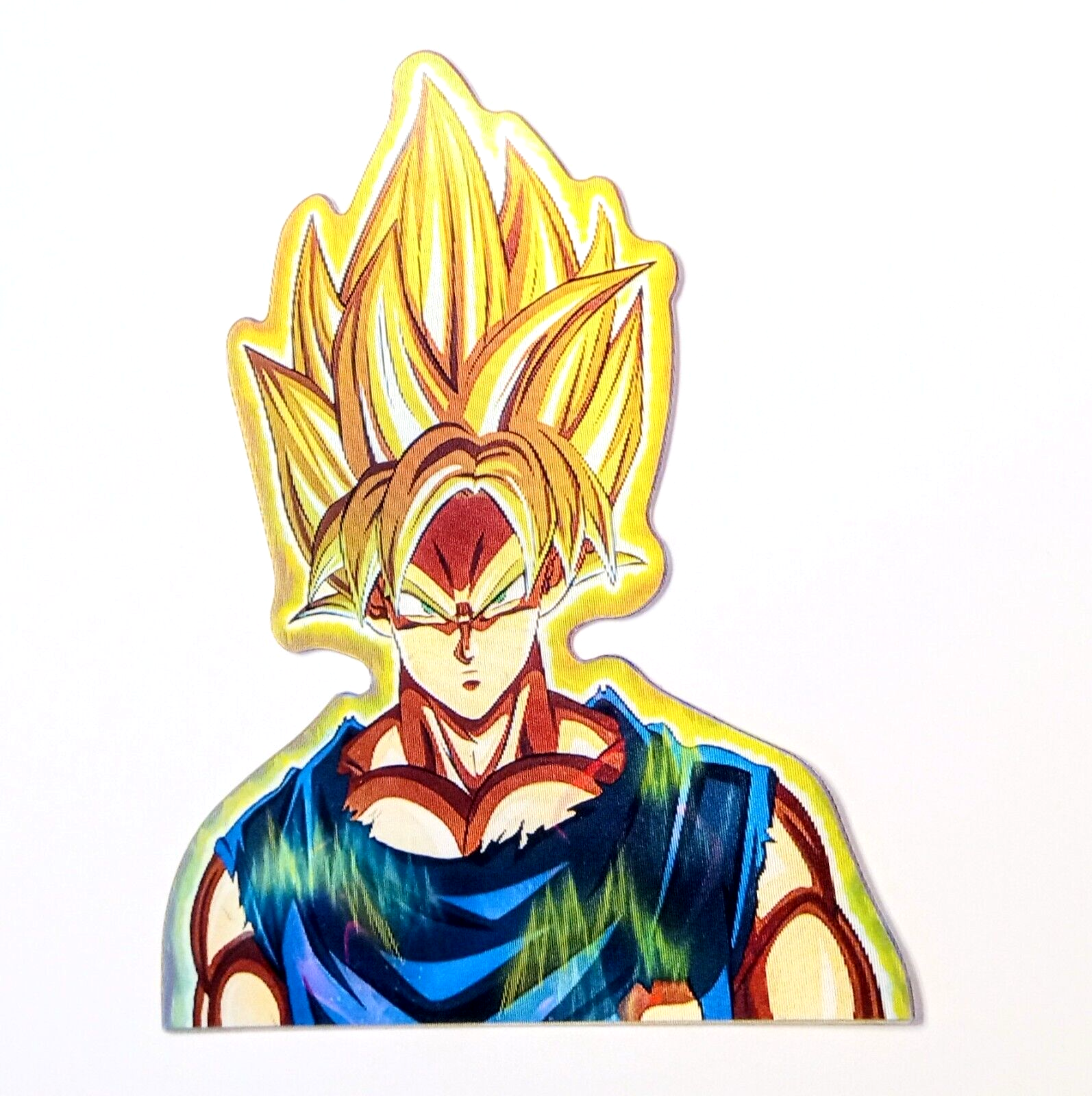 DRAGON BALL Z STICKER (1pcs) Large Tri-Color Goku Die-Cut DBZ Anime (See Video)