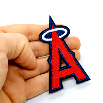 LOS ANGELES ANGELS PATCH Baseball MLB Team Iron-On Uniform Embroidery (3"x1.75")