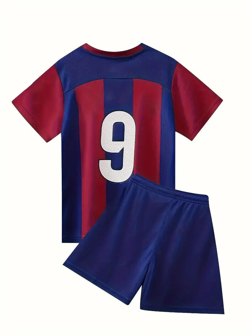 YOUTH SOCCER UNIFORM Kid's/Boy's/Girl's Lewandowski Jersey Shorts (Pick Ur Size)