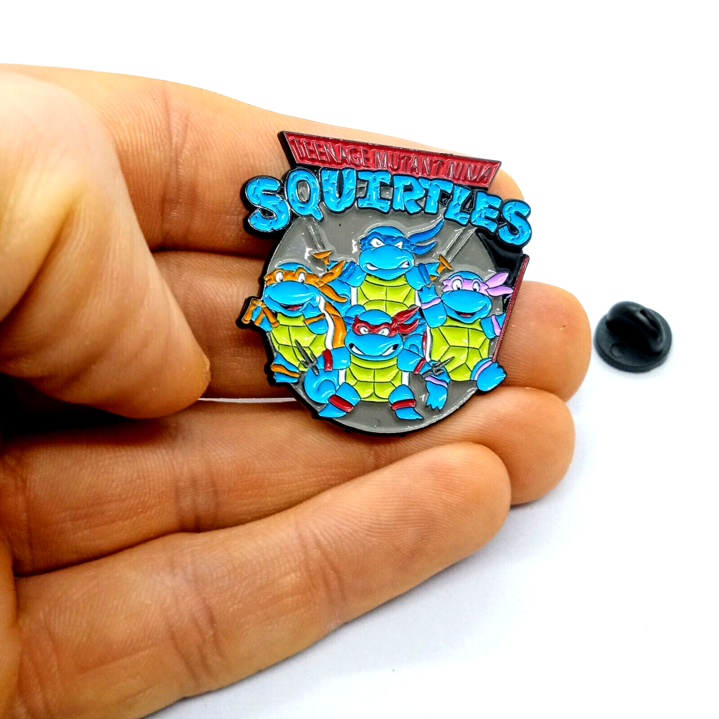 TEENAGE MUTANT NINJA SQUIRTLES PIN Pokemon & TMNT Crossover Gift Enamel Brooch