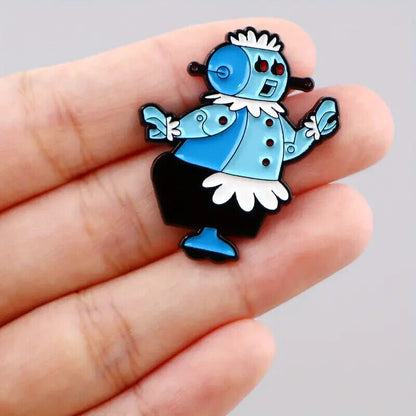 ROSEY PIN The Jetsons Robot Housekeeper Classic Cartoon Gift Enamel Lapel Brooch