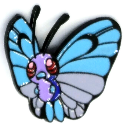 BUTTERFREE PIN Pokemon #012 Bug/Flying Anime Butterfly Enamel Lapel Brooch