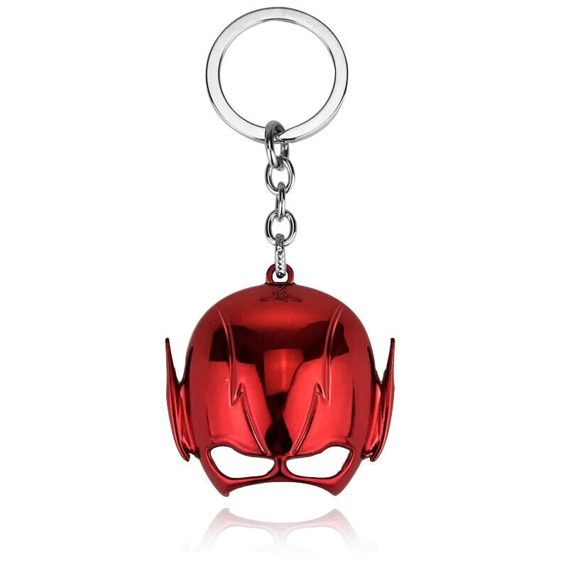 THE FLASH KEYCHAIN Red Helmet/Mask DC Comics Superhero Key Chain/Keyring