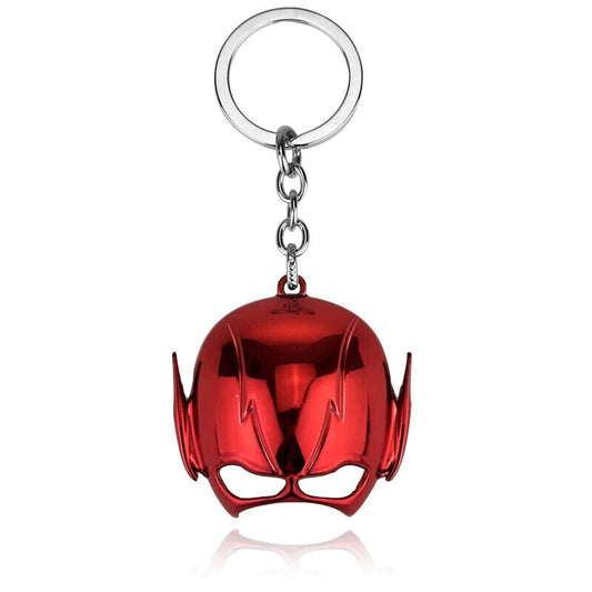 THE FLASH KEYCHAIN Red Helmet/Mask DC Comics Superhero Key Chain/Keyring