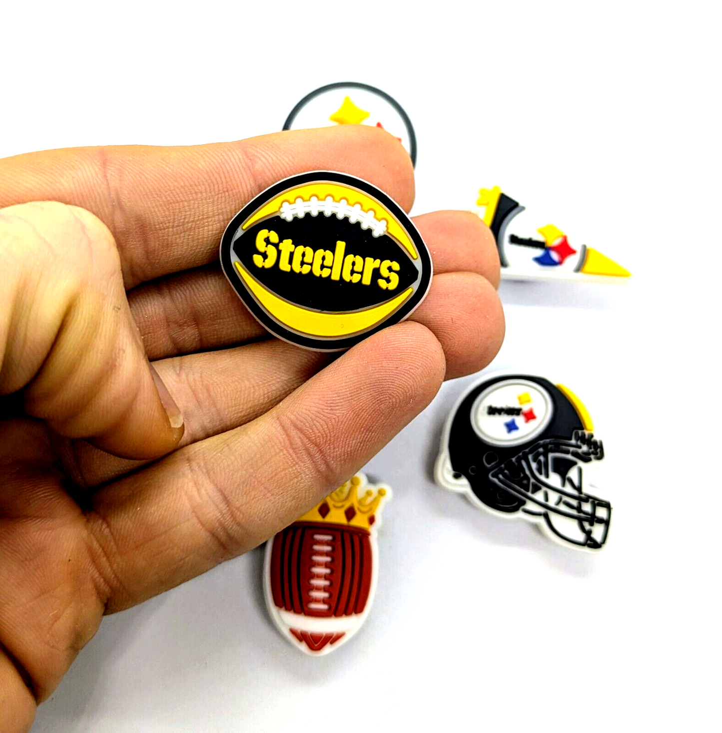 PITTSBURGH STEELERS SHOE CHARMS (7pcs) Football Cool Gift Accessories