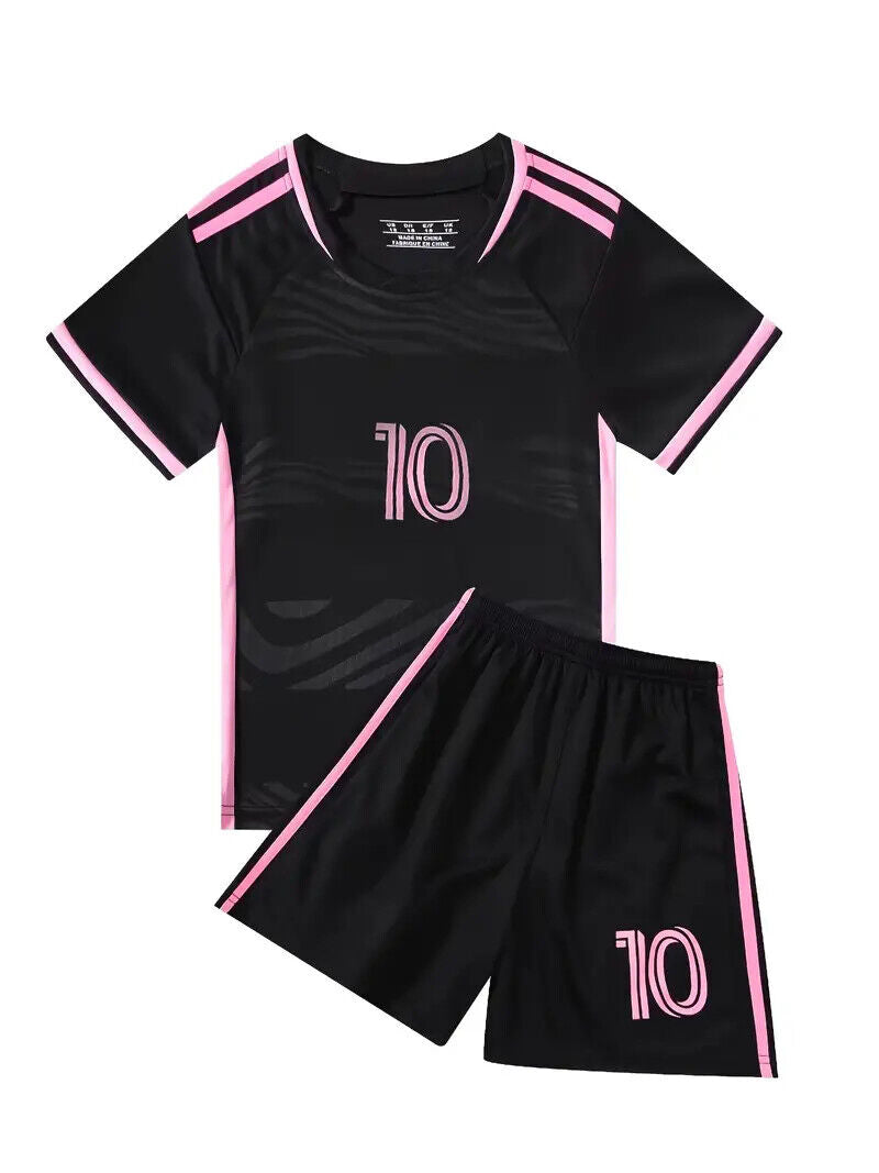 YOUTH SOCCER UNIFORM Kid's/Boy's/Girl's Miami Messi Jersey Shorts (Pick Ur Size)