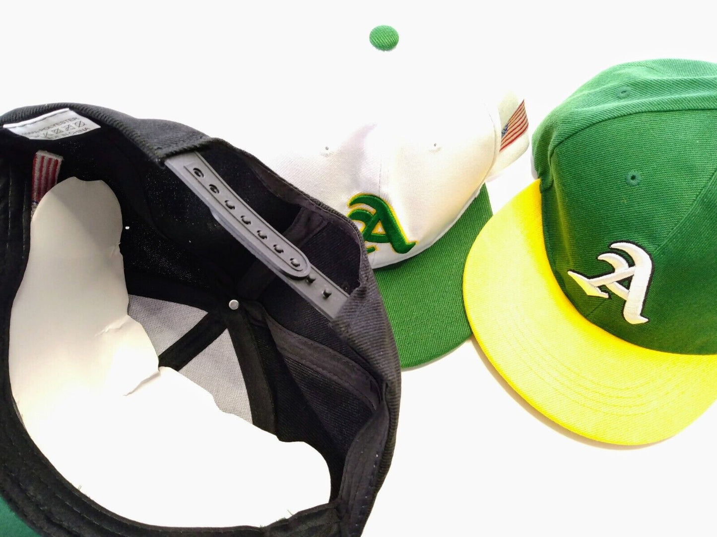 OAKLAND A'S BASEBALL HAT Athletics Cap Adj. Green Black White (Pick Your Color)