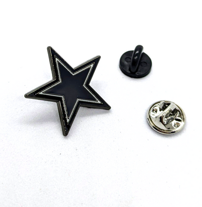 DALLAS COWBOYS PIN Football NFL Team Black Backed Gift Enamel Lapel Brooch