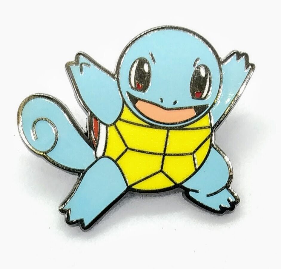 SQUIRTLE PIN Pokemon #007 Water Anime Enamel Lapel Brooch