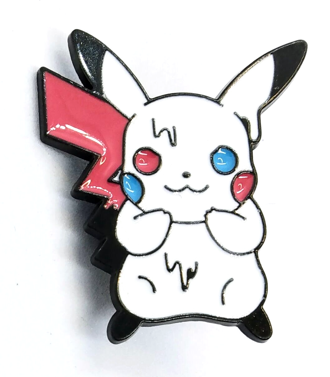 MELTING ICE CREAM PIKACHU PIN Pokemon White/Pastel Gothic Anime Enamel Brooch