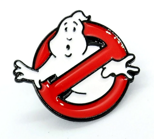 GHOST BUSTERS PIN 80s 1980s Ghostbusters Movie Logo Enamel Brooch (Great Gift!)