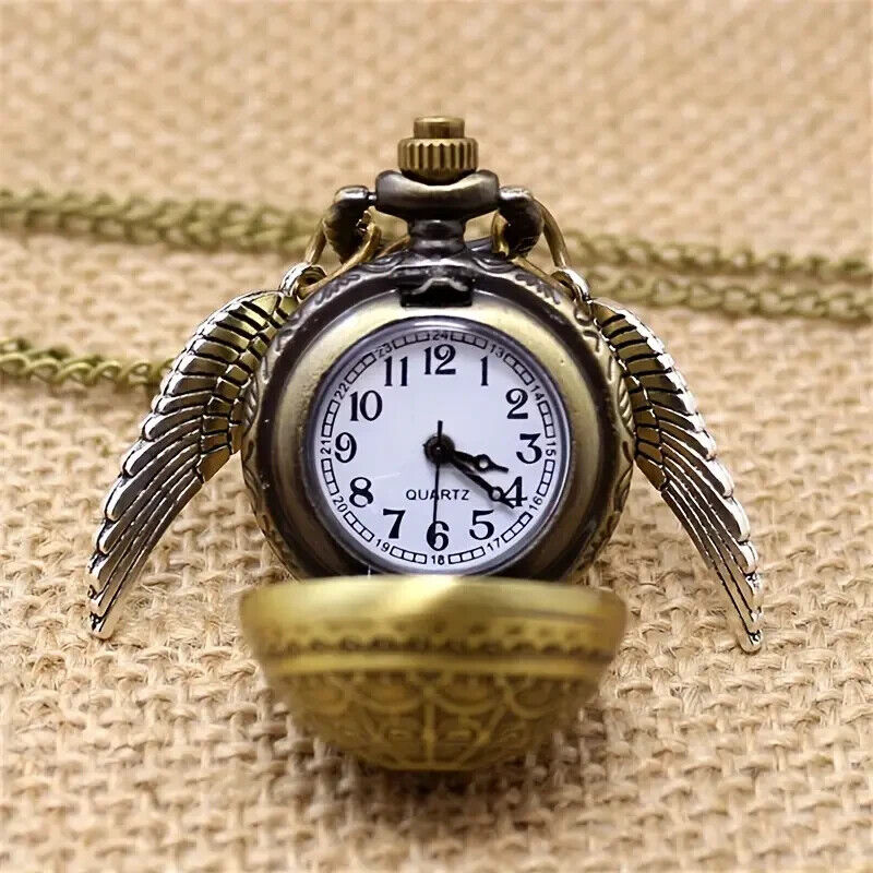 HARRY POTTER POCKET WATCH Quidditch Snitch Gift Quartz Analog Pointer Watch