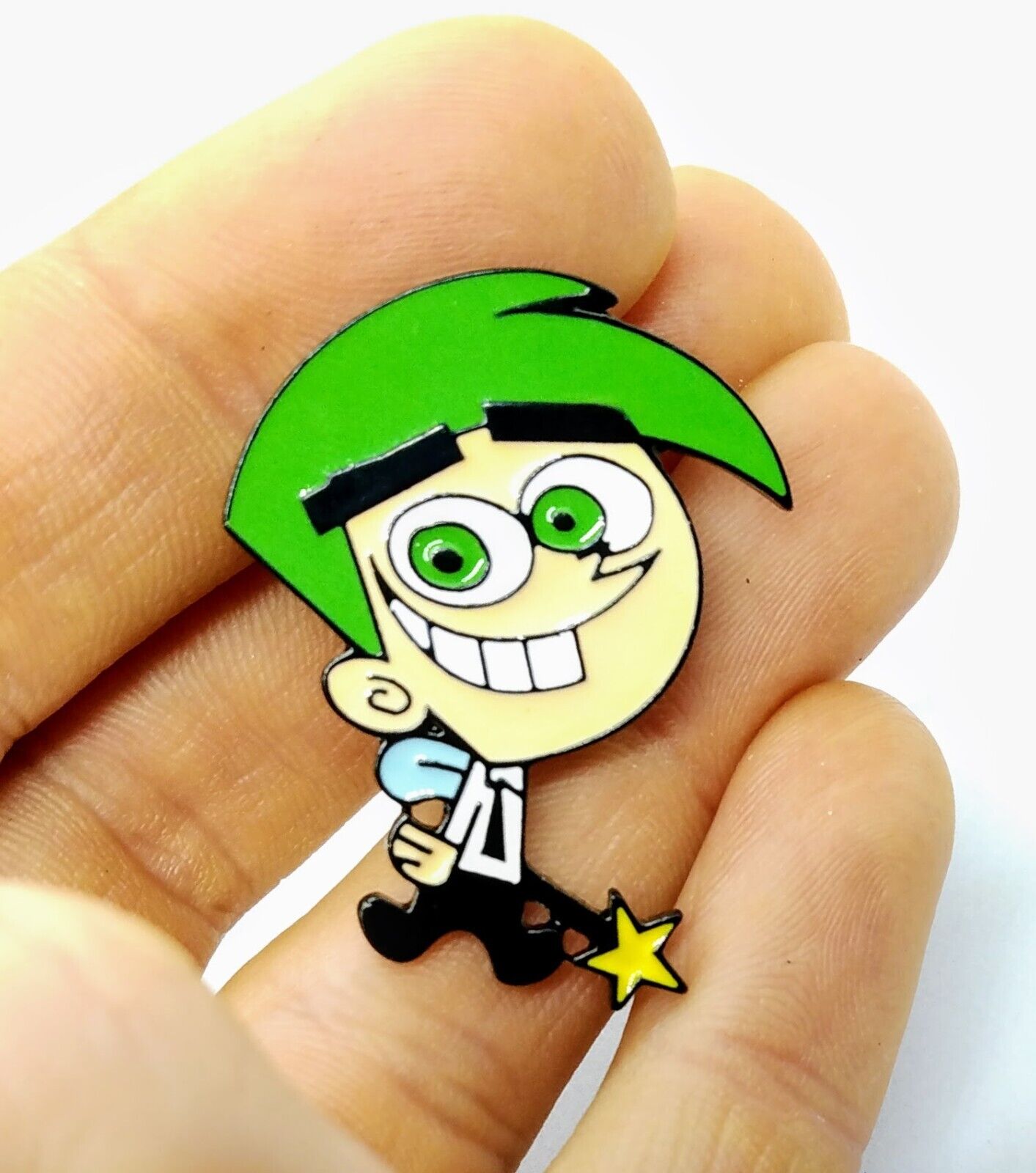 COSMO PIN Retro Cartoon 90s 1990s Toon Fairly OddParents Gift Enamel Brooch