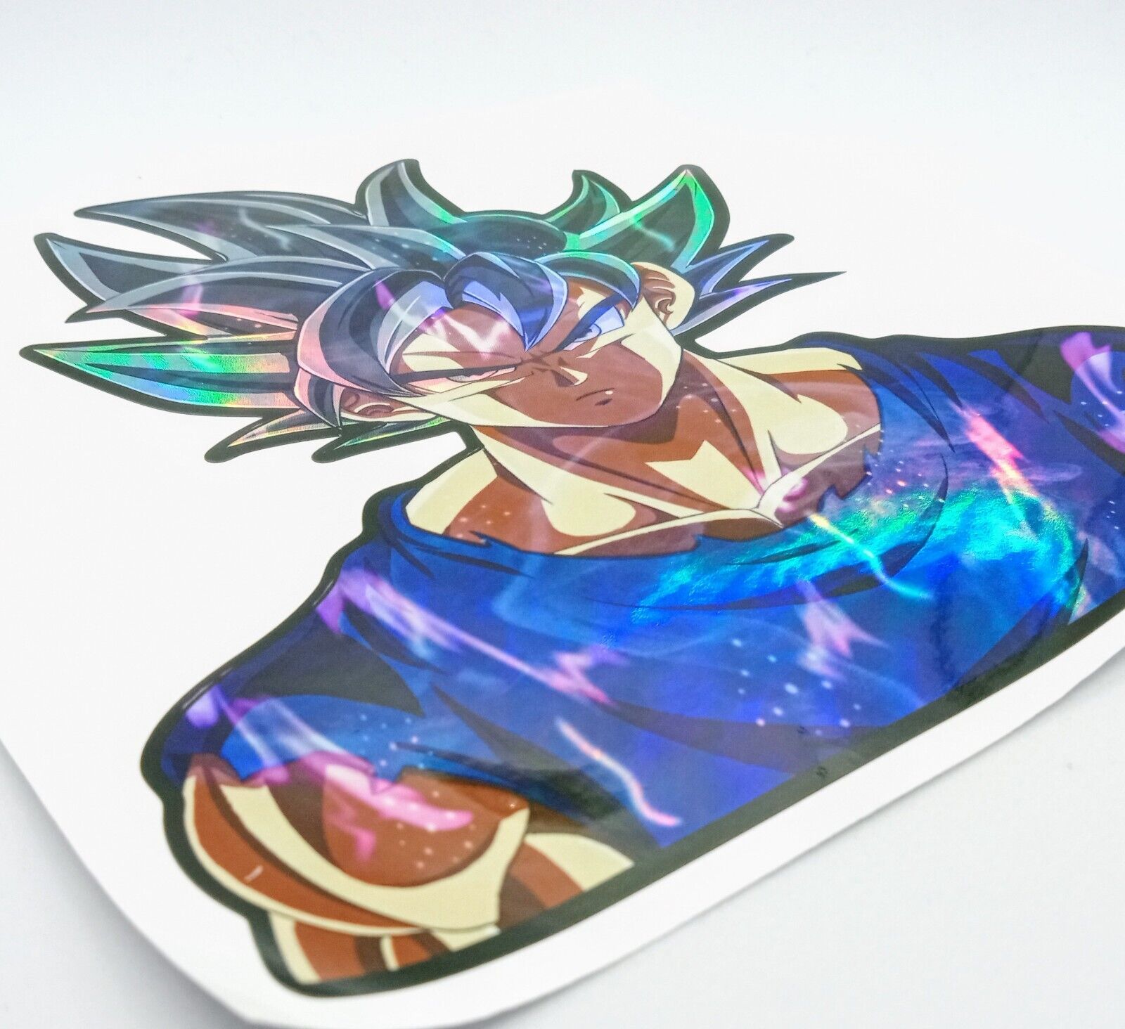 DRAGON BALL Z STICKER Son Goku Large Multi-Color Changing Die-Cut Anime 5"x5.5"