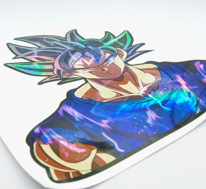 DRAGON BALL Z STICKER Son Goku Large Multi-Color Changing Die-Cut Anime 5"x5.5"