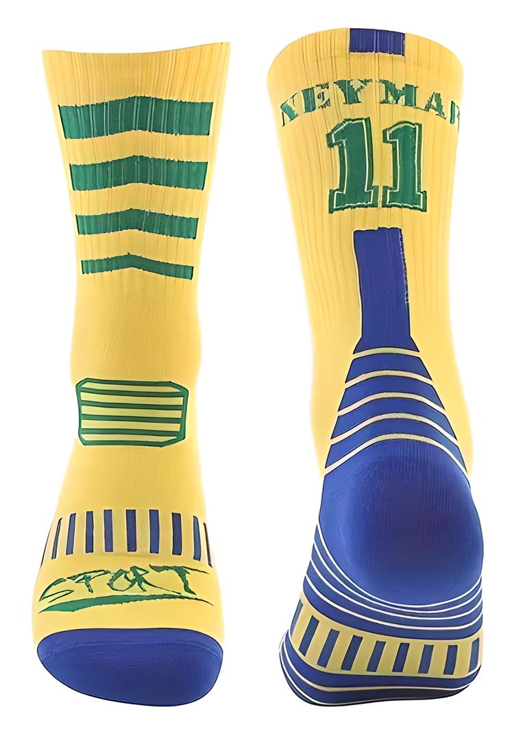 SOCCER SOCKS (Player Themed) Long Athletic Teenager/Adult Size 6-10 (You Choose)