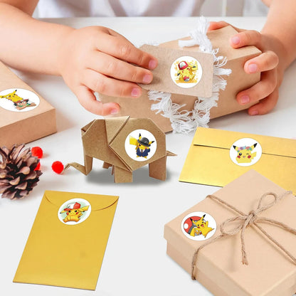 PIKACHU STICKER ROLL (500pcs) Pokemon Easy-Peel Cute Kawaii Five-Hundred Decals